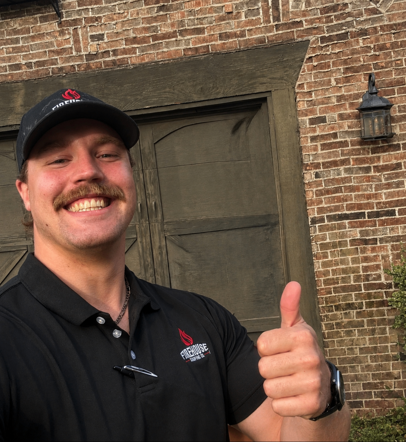 FireHouse Roofing sales representative on the job in Broken Arrow, Oklahoma