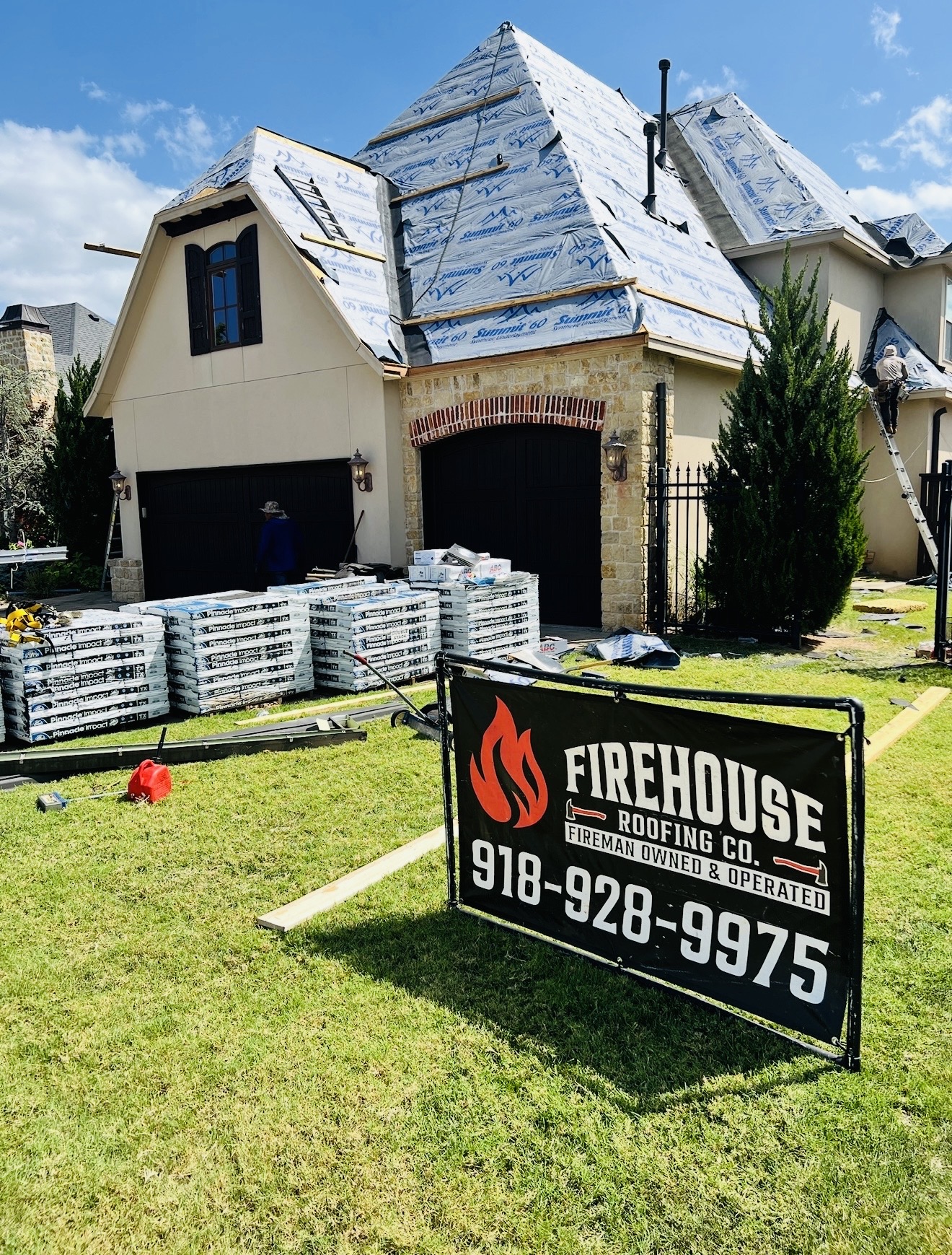 Jenks Luxury Home Roof Install