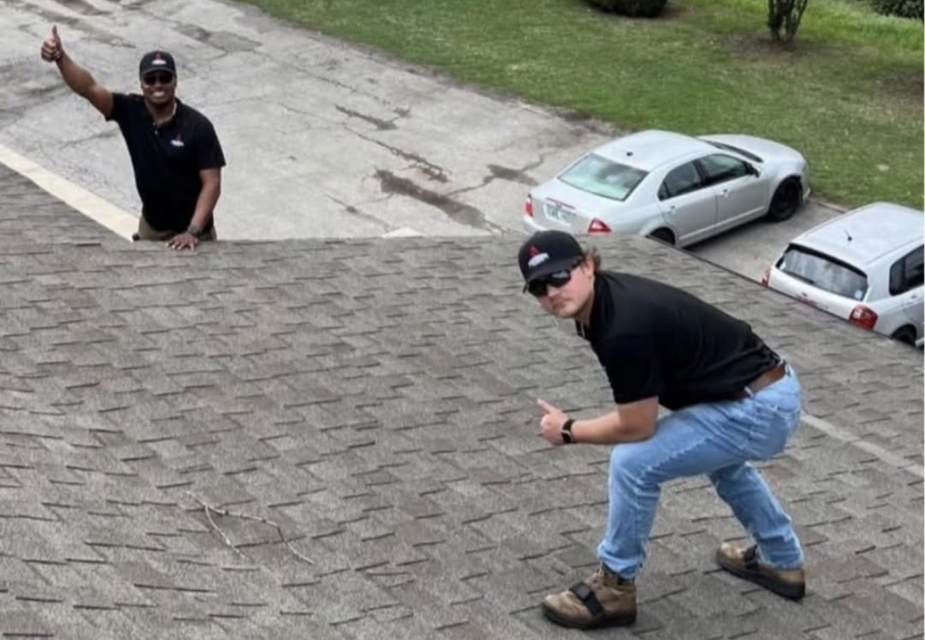 Pre-purchase roof inspection in progress on Bixby home