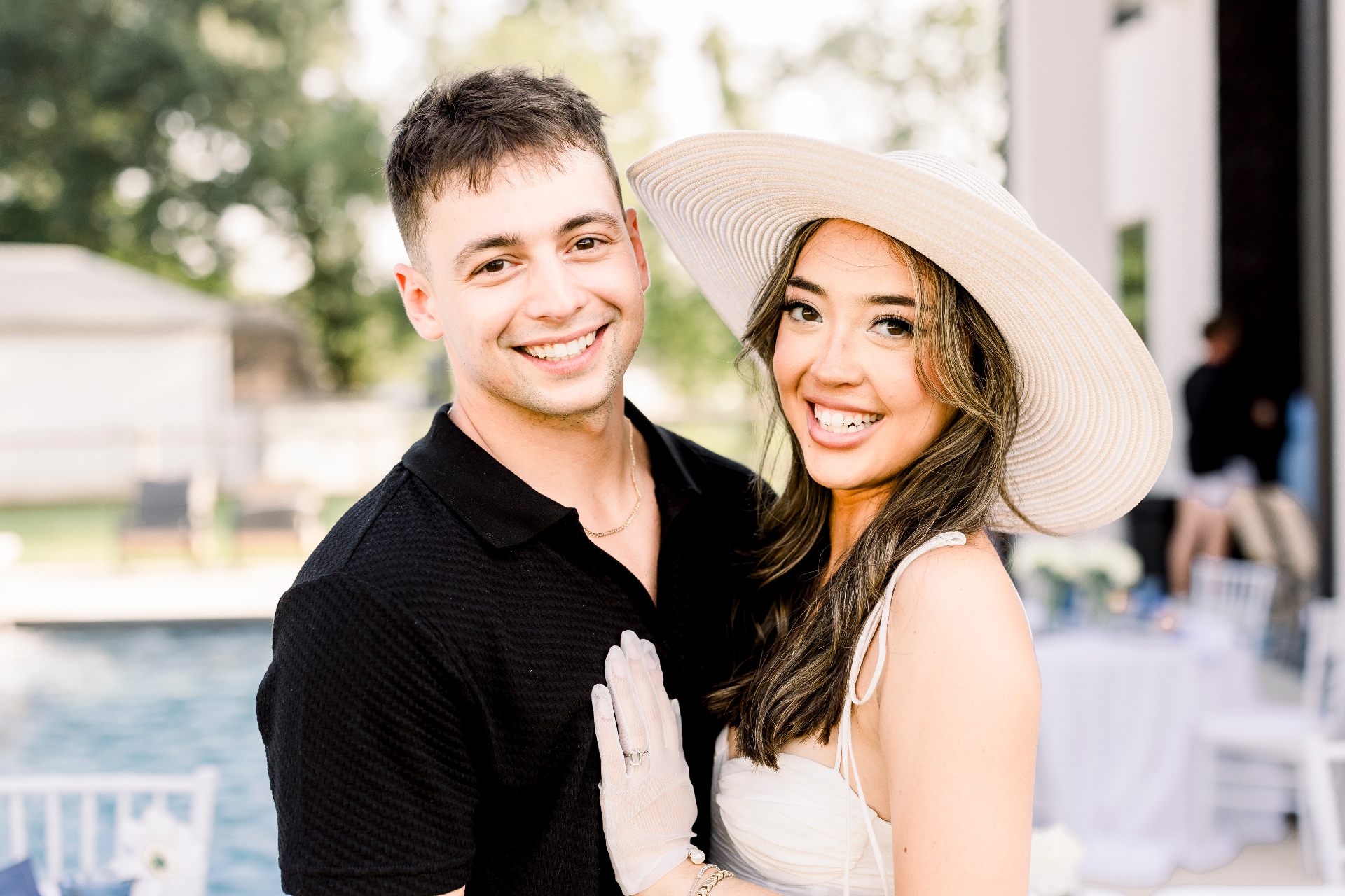Brayden, General Manager at FireHouse Roofing Co., with his fiancée Lindsey.