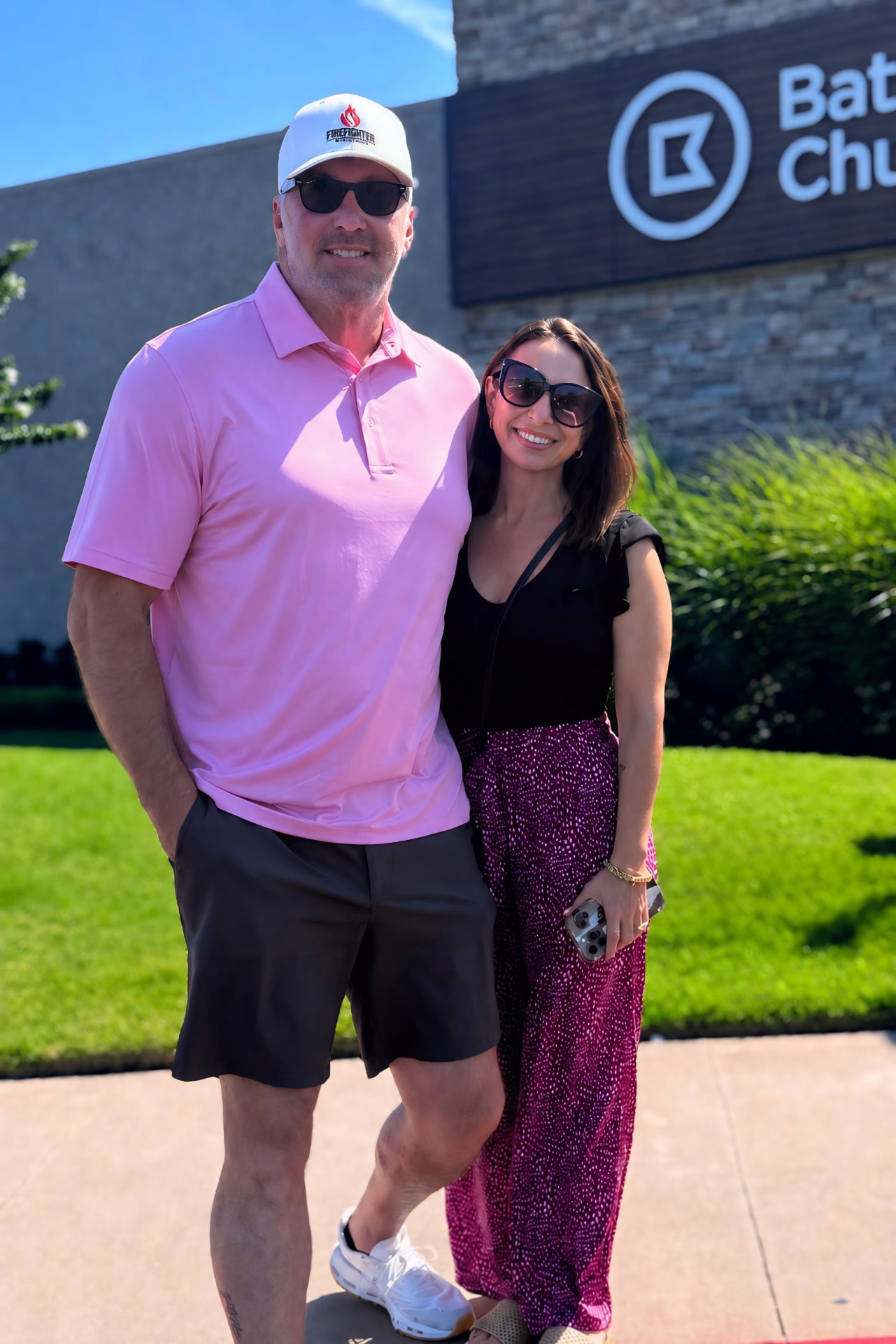 Russ Hawkins, Owner and Founder of FireHouse Roofing Co., with his wife Jaybee
