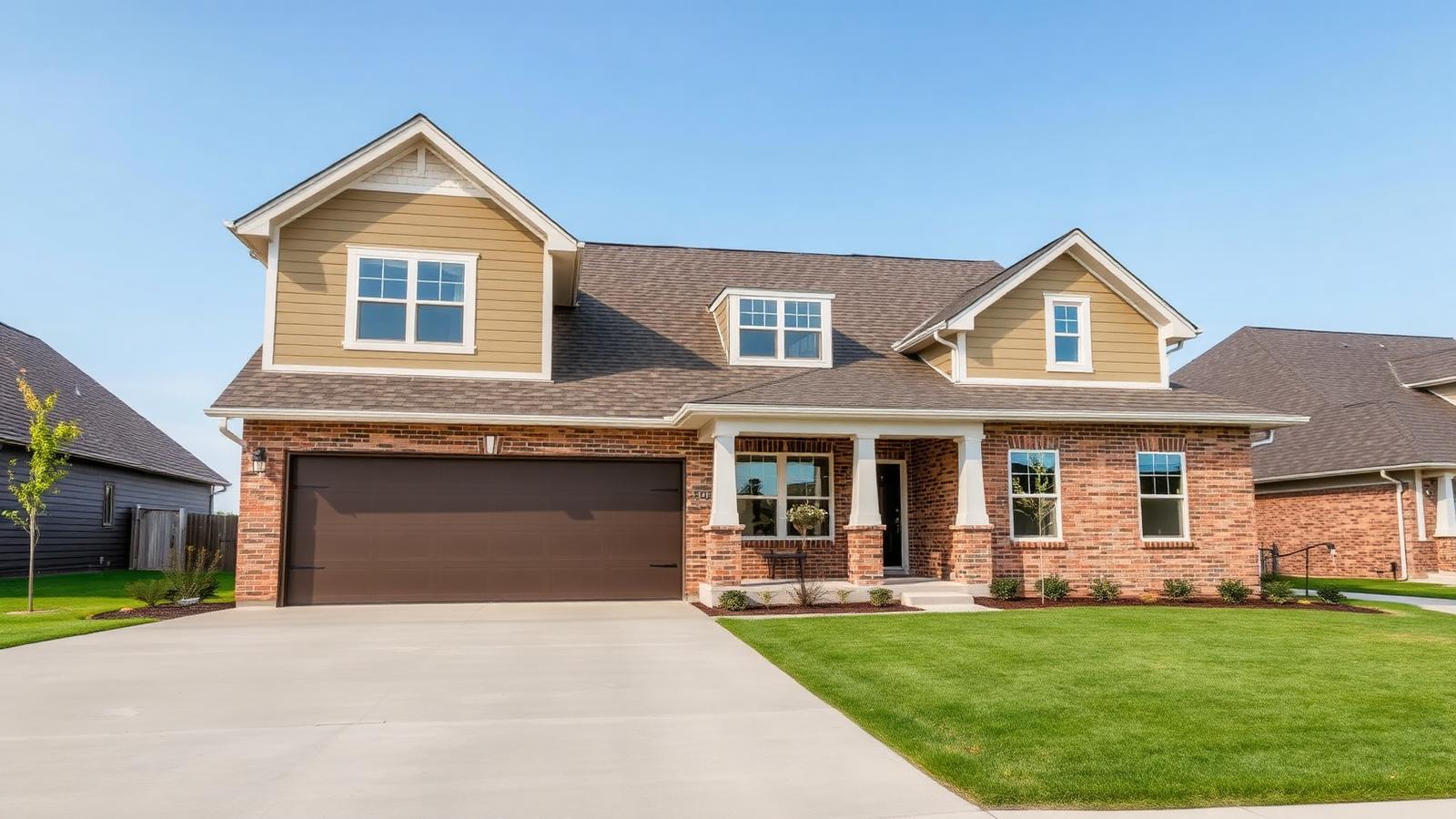 Skiatook Oklahoma home with new architectural shingle roof installed by FireHouse Roofing