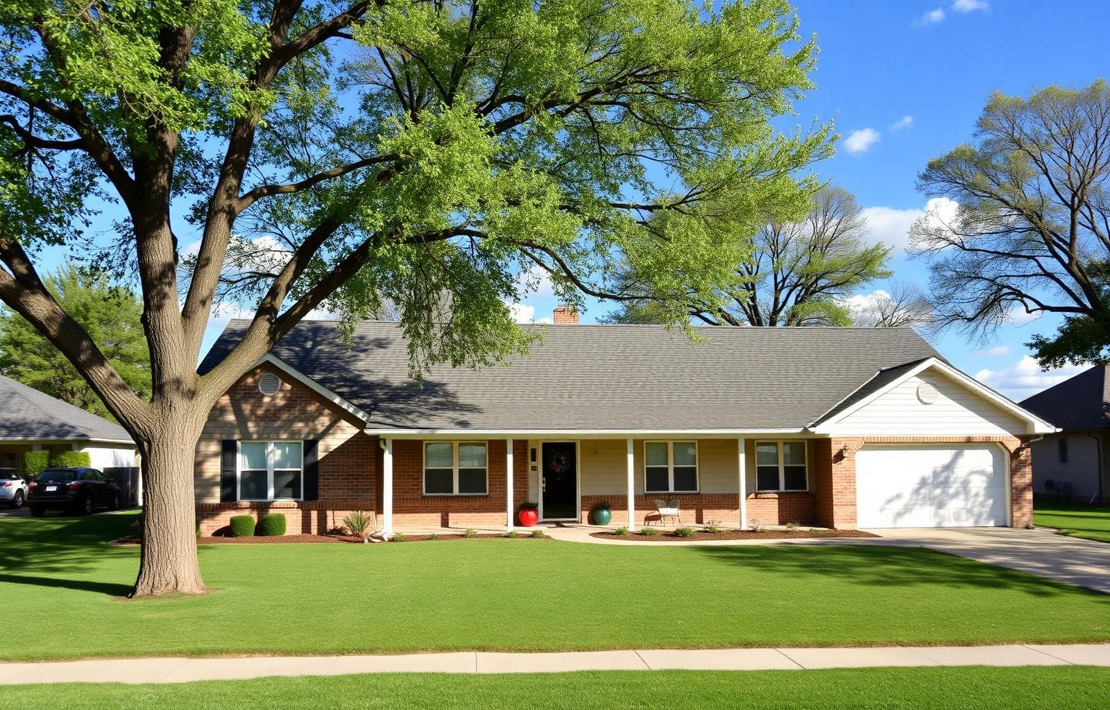 Pryor Creek Oklahoma home with new architectural shingle roof installed by FireHouse Roofing