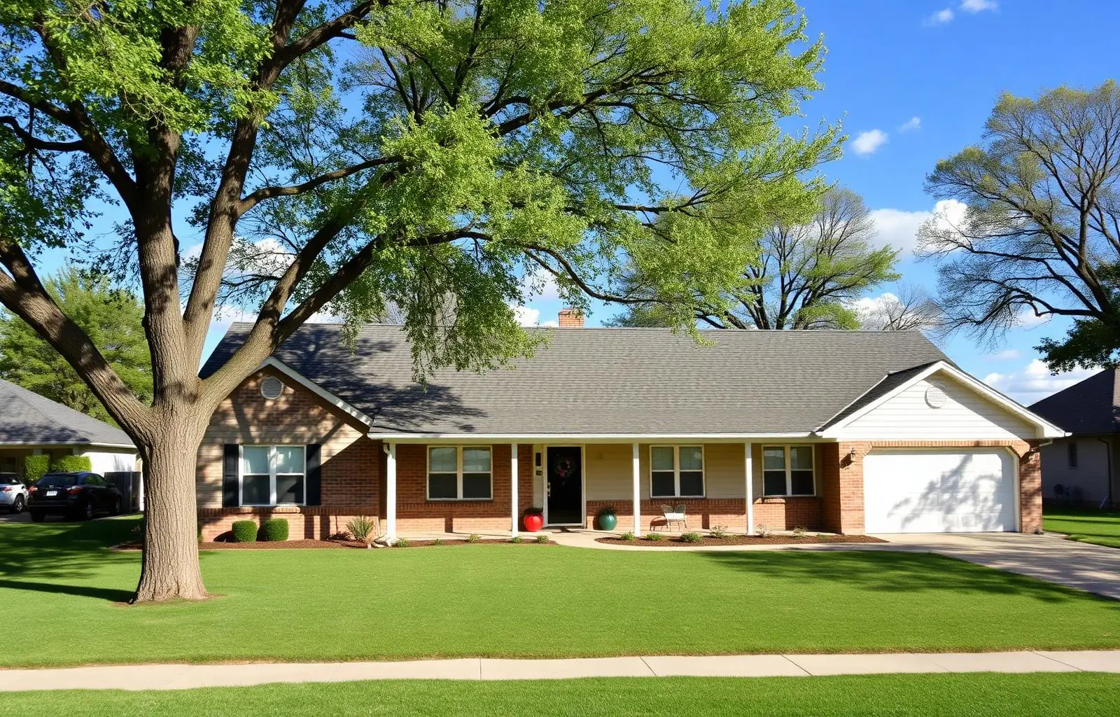 Pryor Creek Oklahoma home with new architectural shingle roof installed by FireHouse Roofing